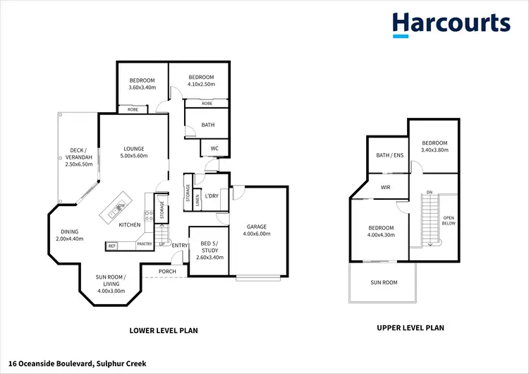Floorplan of Homely house listing, 16 Oceanside Boulevard, Sulphur Creek TAS 7316