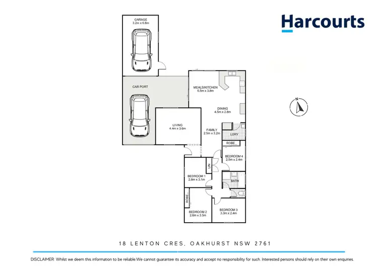 Floorplan of Homely house listing, 18 Lenton Crescent, Oakhurst NSW 2761