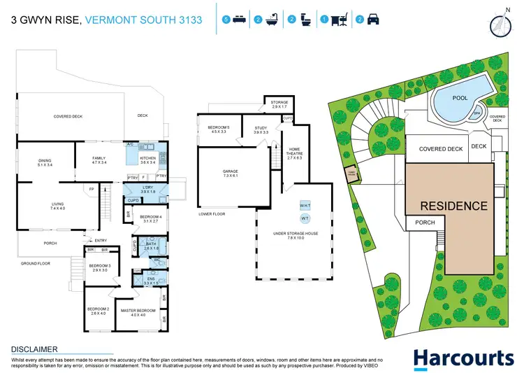 Floorplan of Homely house listing, 3 Gwyn Rise, Vermont South VIC 3133