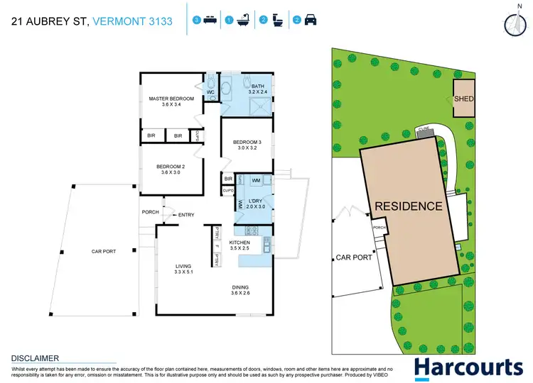 Floorplan of Homely house listing, 21 Aubrey Street, Vermont VIC 3133