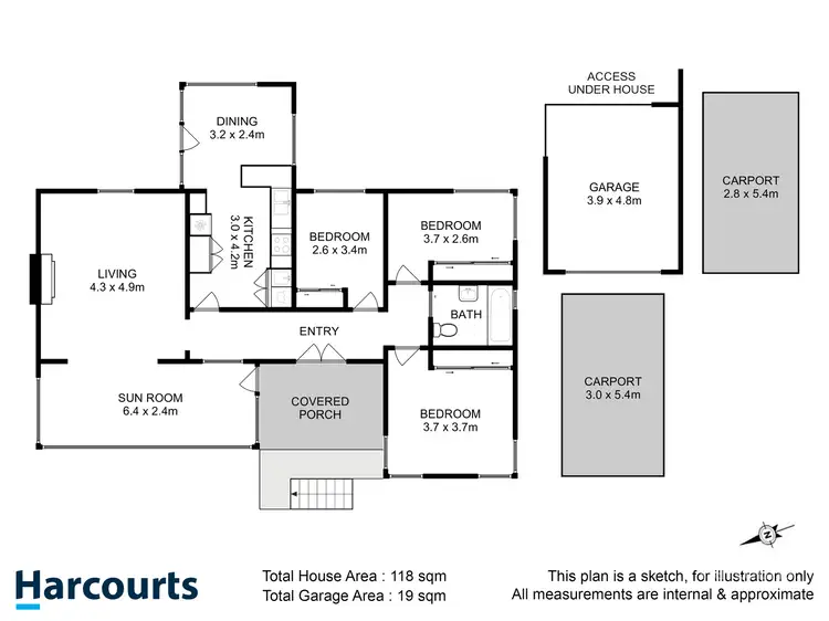 Floorplan of Homely house listing, 10 Brushy Creek Road, Lenah Valley TAS 7008