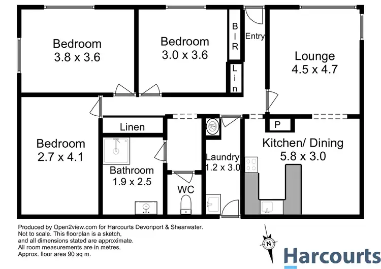 Floorplan of Homely house listing, 80 Berrigan Road, Miandetta TAS 7310