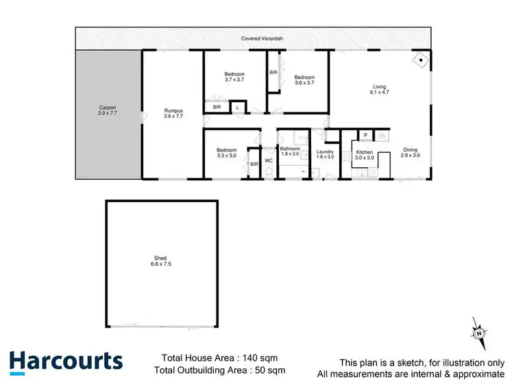 Floorplan of Homely house listing, 19 Norris Street, Cygnet TAS 7112