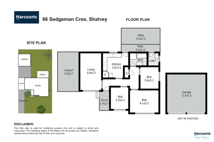 Floorplan of Homely house listing, 86 Sedgman Crescent, Shalvey NSW 2770