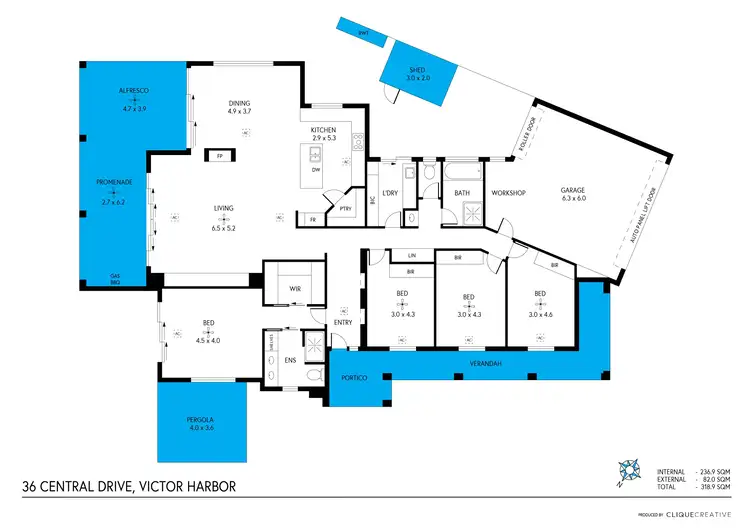 Floorplan of Homely house listing, 36 Central Drive, Victor Harbor SA 5211