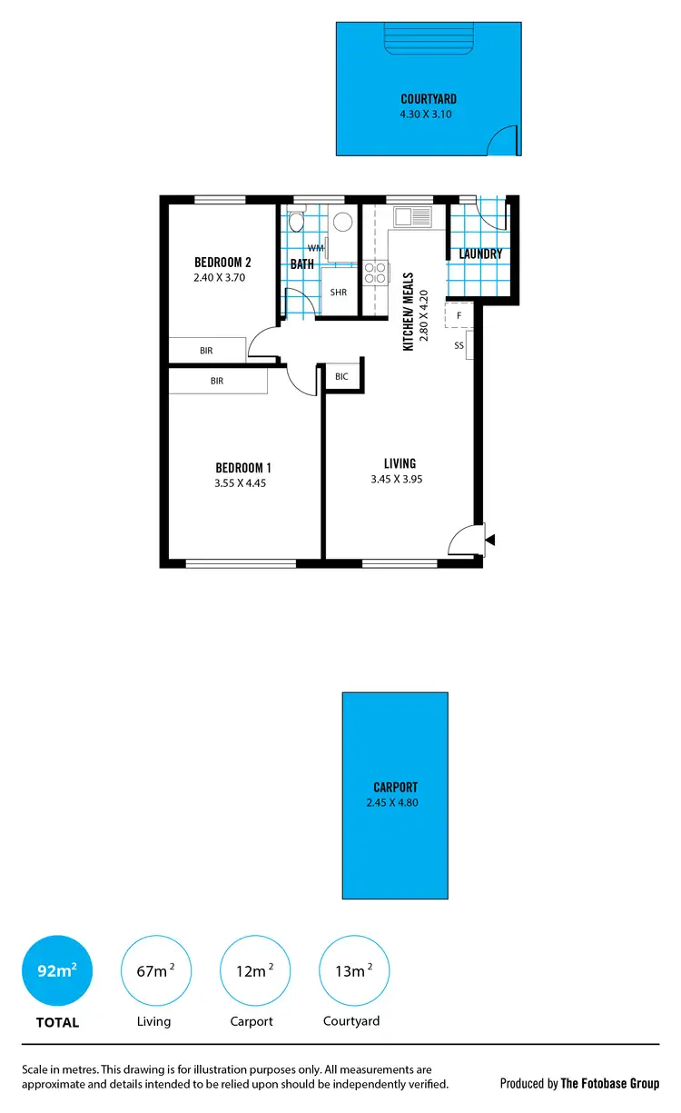 Floorplan of Homely unit listing, 2/17 Clegowie Street, West Beach SA 5024