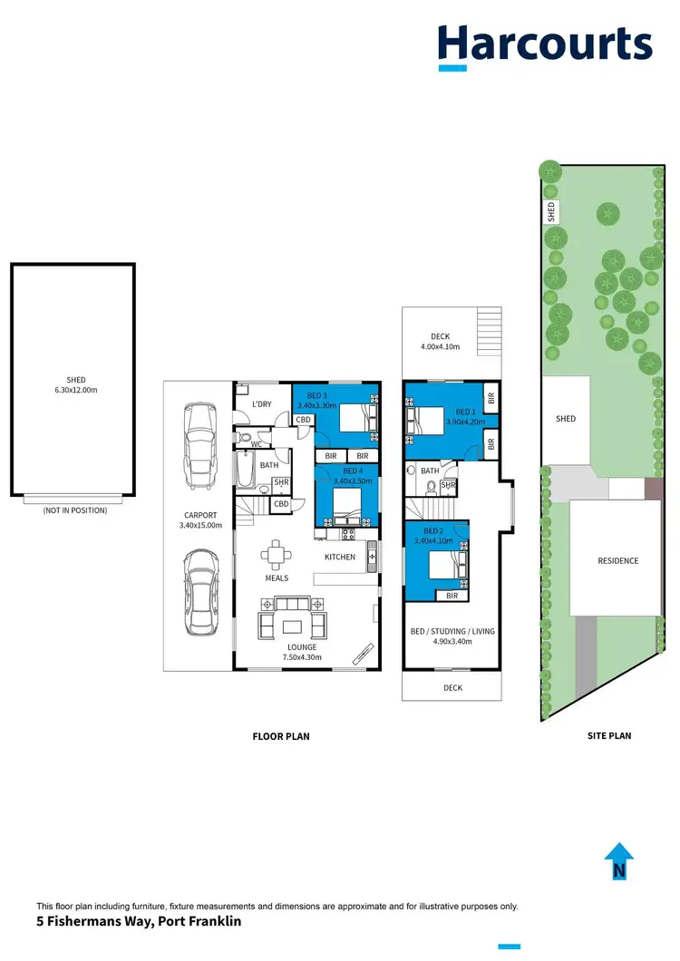 Floorplan of Homely house listing, 5 Fishermans Way, Port Franklin VIC 3964