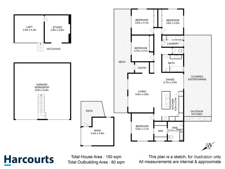 Floorplan of Homely house listing, 12 Wards Avenue, Lewisham TAS 7173