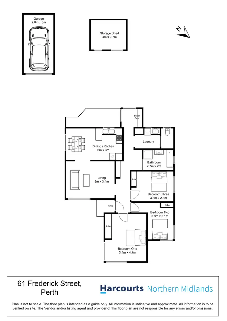 Floorplan of Homely house listing, 61 Frederick Street, Perth TAS 7300