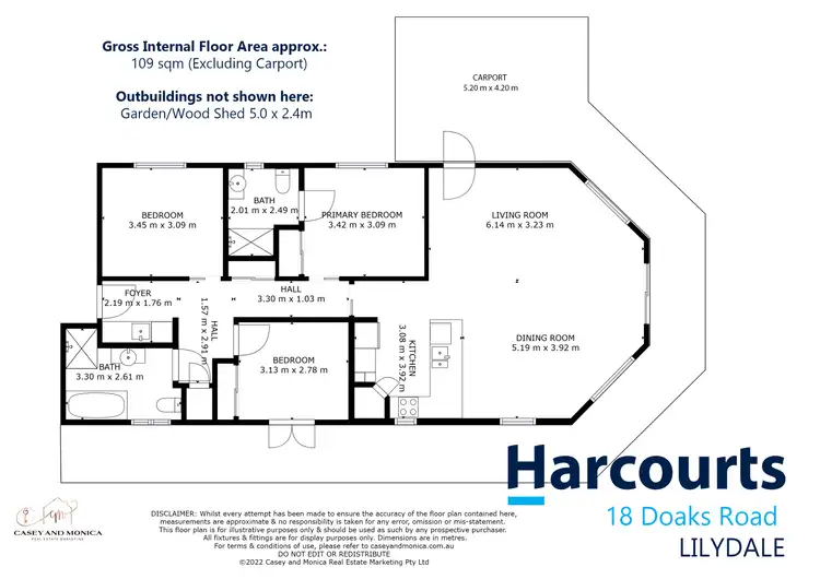 Floorplan of Homely house listing, 18 Doaks Road, Lilydale TAS 7268