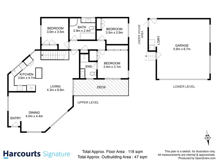 Floorplan of Homely villa listing, 2/18 Skala Road, Tranmere TAS 7018