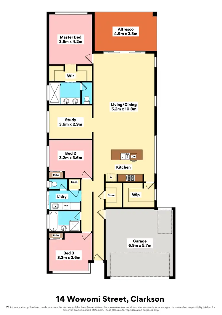 Floorplan of Homely house listing, 14 Wowomi Street, Clarkson WA 6030