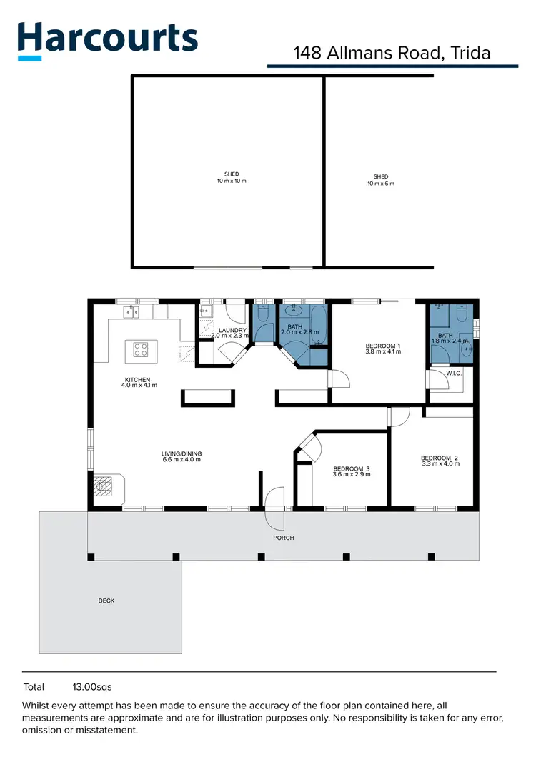 Floorplan of Homely rural property listing, 148 Allmans Road, Trida VIC 3953