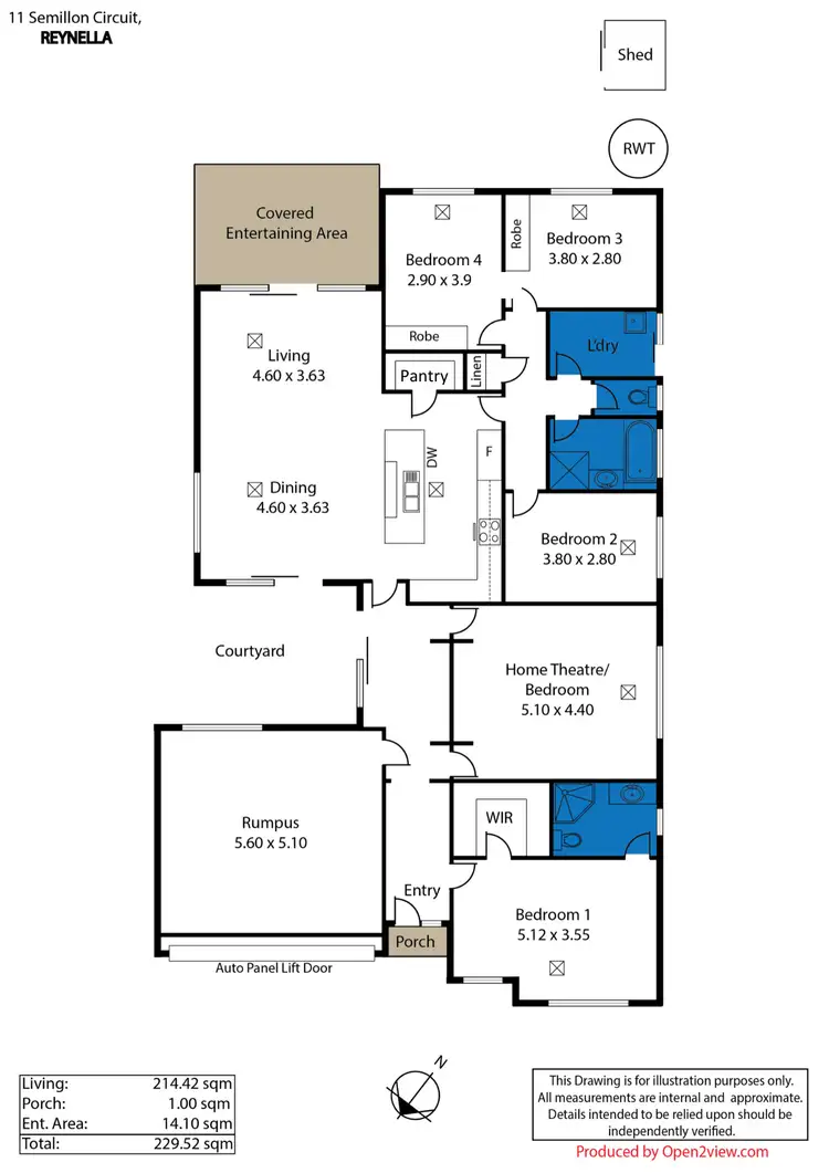 Floorplan of Homely house listing, 11 Semillon Circuit, Reynella SA 5161