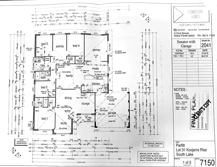 Floorplan of Homely house listing, 7 Koojarra Rise, South Lake WA 6164