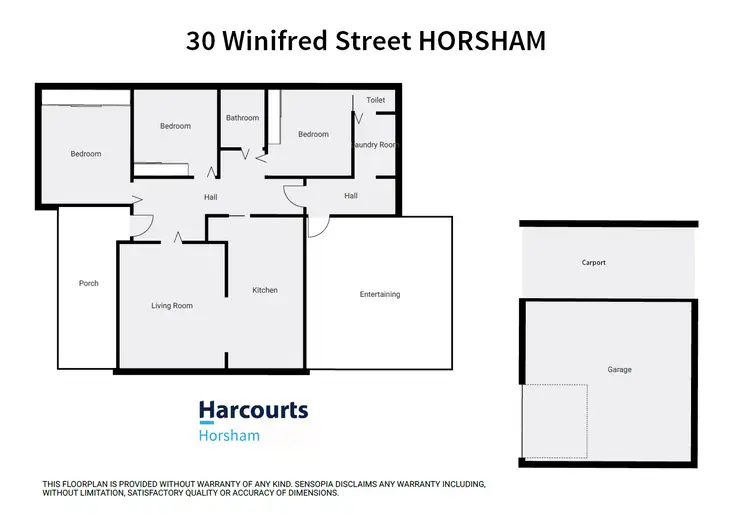 Floorplan of Homely house listing, 30 Winifred Street, Horsham VIC 3400