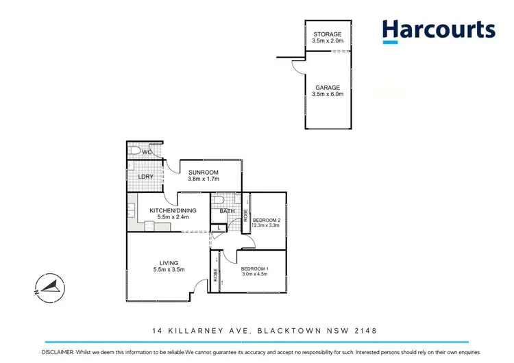 Floorplan of Homely house listing, 14 Killarney Avenue, Blacktown NSW 2148