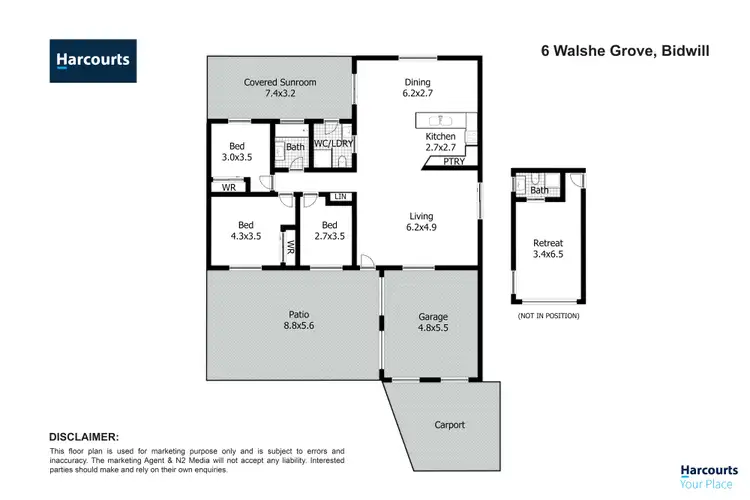 Floorplan of Homely house listing, 6 Walshe Grove, Bidwill NSW 2770