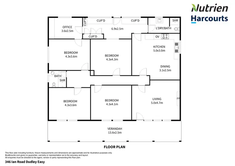 Floorplan of Homely rural property listing, 346 Ian Road, Dudley East SA 5222
