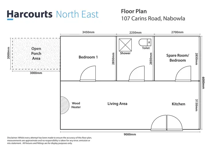 Floorplan of Homely land listing, 107 Carins Road, Blumont TAS 7260