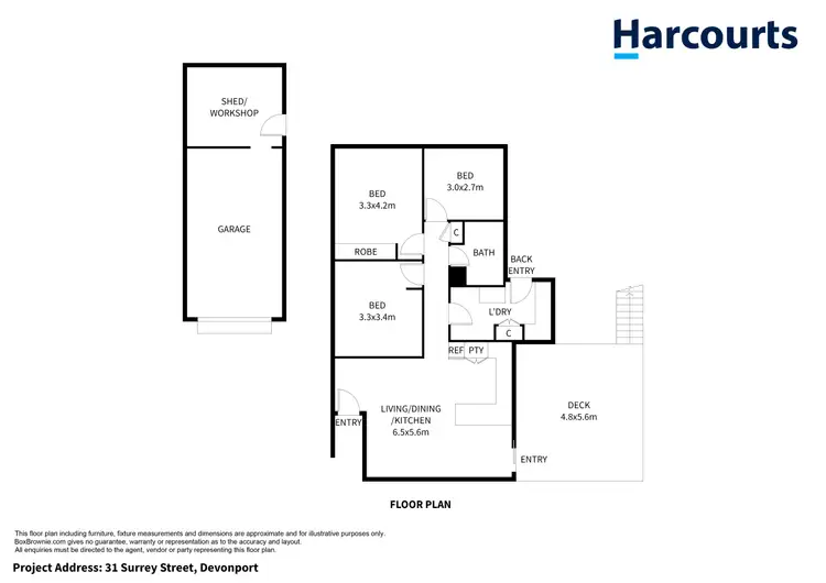 Floorplan of Homely house listing, 31 Surrey Street, Devonport TAS 7310