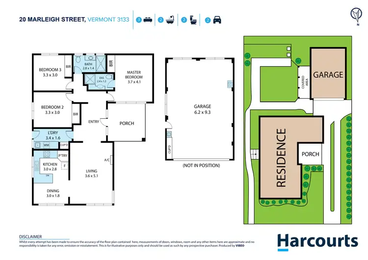 Floorplan of Homely house listing, 20 Marleigh Street, Vermont VIC 3133