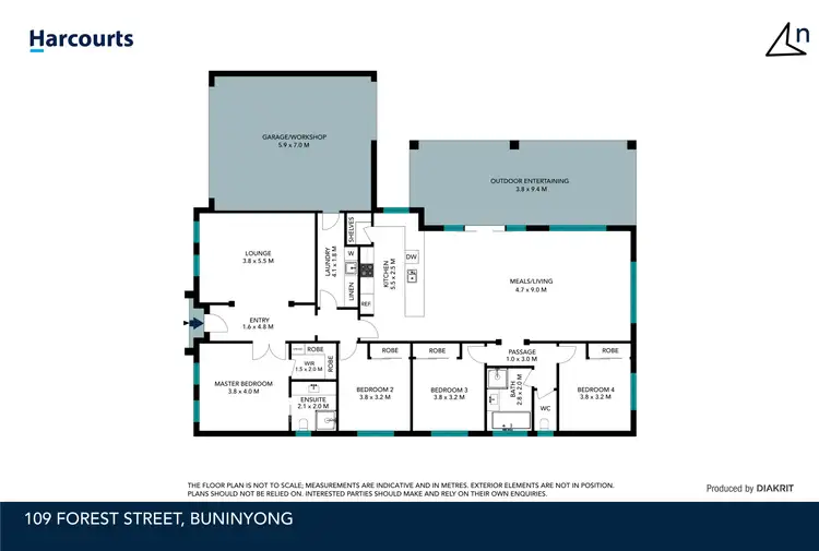 Floorplan of Homely house listing, 109 Forest Street, Buninyong VIC 3357
