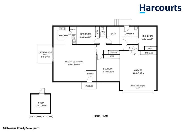 Floorplan of Homely house listing, 10 Rowena Court, Devonport TAS 7310