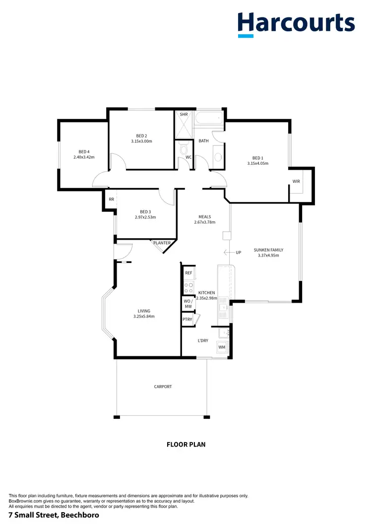 Floorplan of Homely house listing, 7 Small Street, Beechboro WA 6063