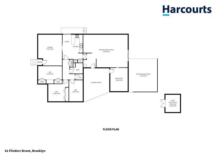 Floorplan of Homely house listing, 61 Flinders Street, Brooklyn TAS 7320