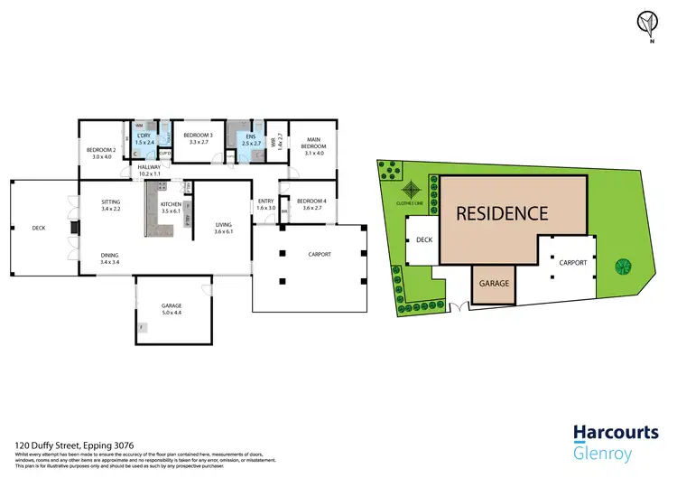 Floorplan of Homely house listing, 120 Duffy Street, Epping VIC 3076
