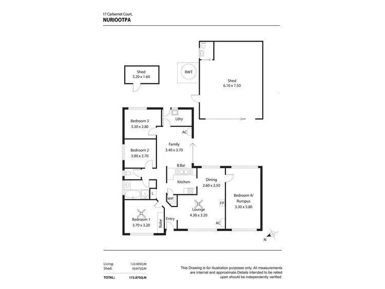 Floorplan of Homely house listing, 17 Cabernet Court, Nuriootpa SA 5355