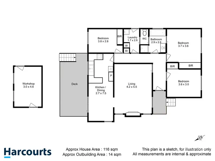 Floorplan of Homely house listing, 27 Midway Point Esplanade, Midway Point TAS 7171