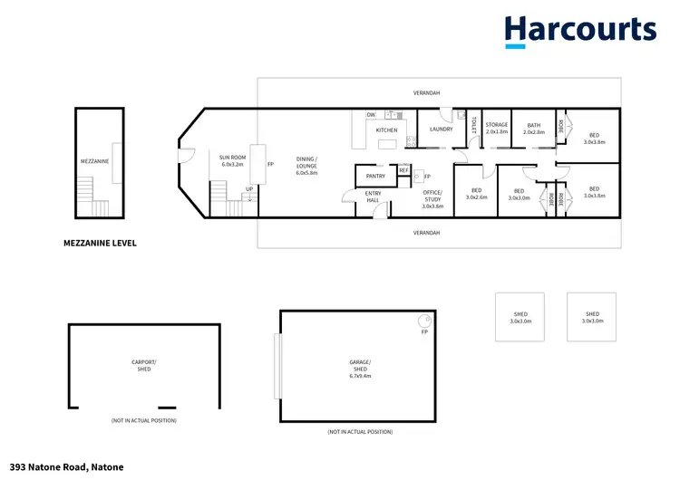 Floorplan of Homely house listing, 393 Natone Road, Natone TAS 7321