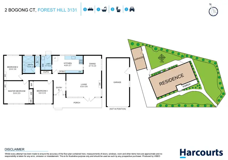 Floorplan of Homely house listing, 2 Bogong Court, Forest Hill VIC 3131