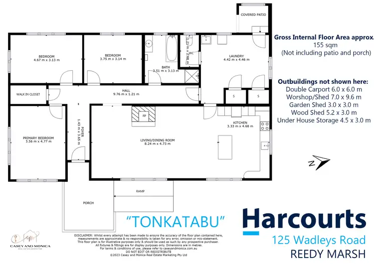 Floorplan of Homely house listing, 125 Wadleys Road, Reedy Marsh TAS 7304
