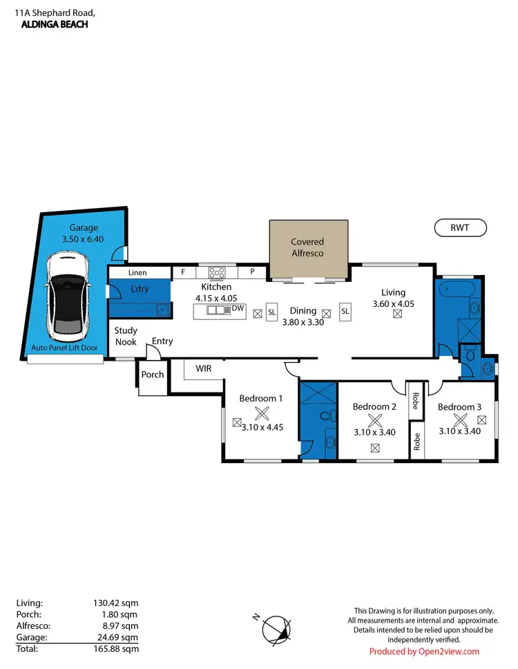 Floorplan of Homely house listing, 11A Shephard Road, Aldinga Beach SA 5173