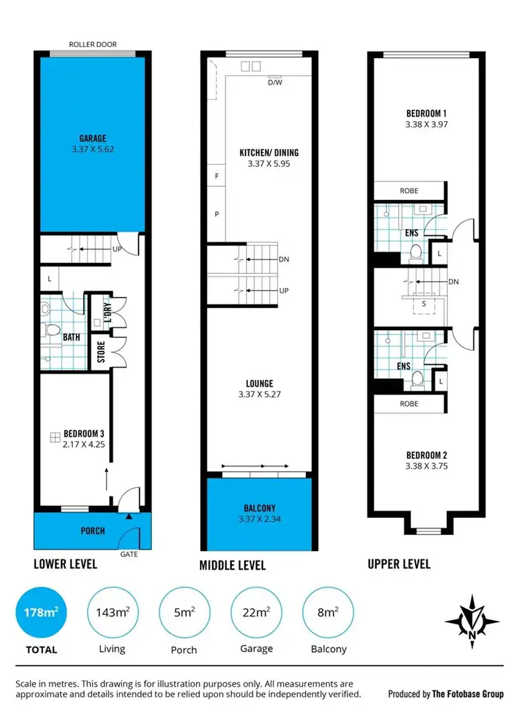 Floorplan of Homely townhouse listing, 9 Stafford Street, Adelaide SA 5000