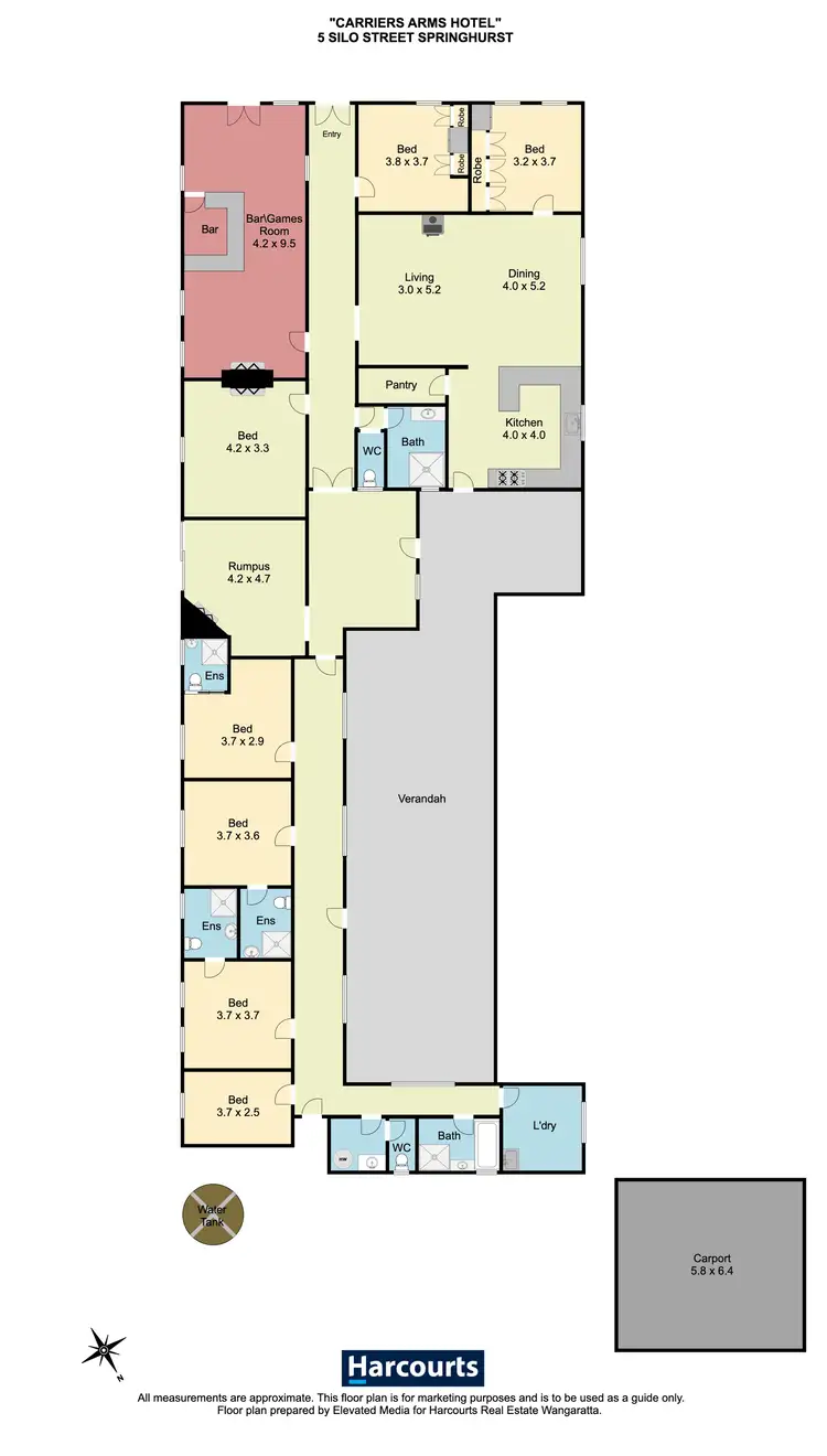 Floorplan of Homely house listing, 5 Silo Street, Springhurst VIC 3682