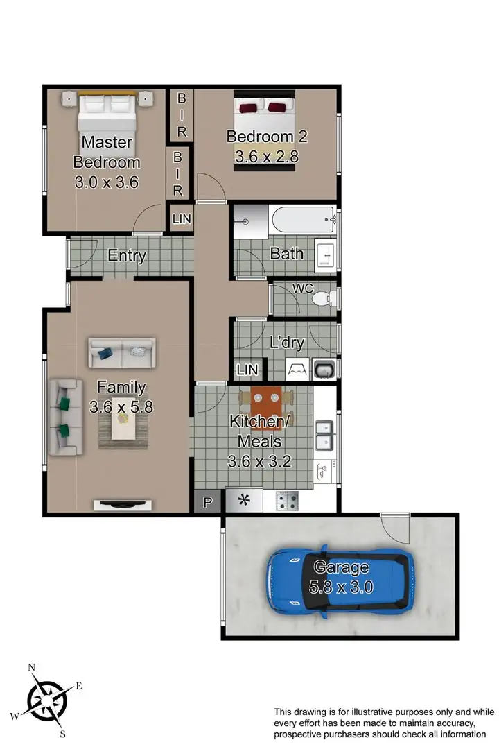 Floorplan of Homely unit listing, 2/83 Princes Highway, Beaconsfield VIC 3807