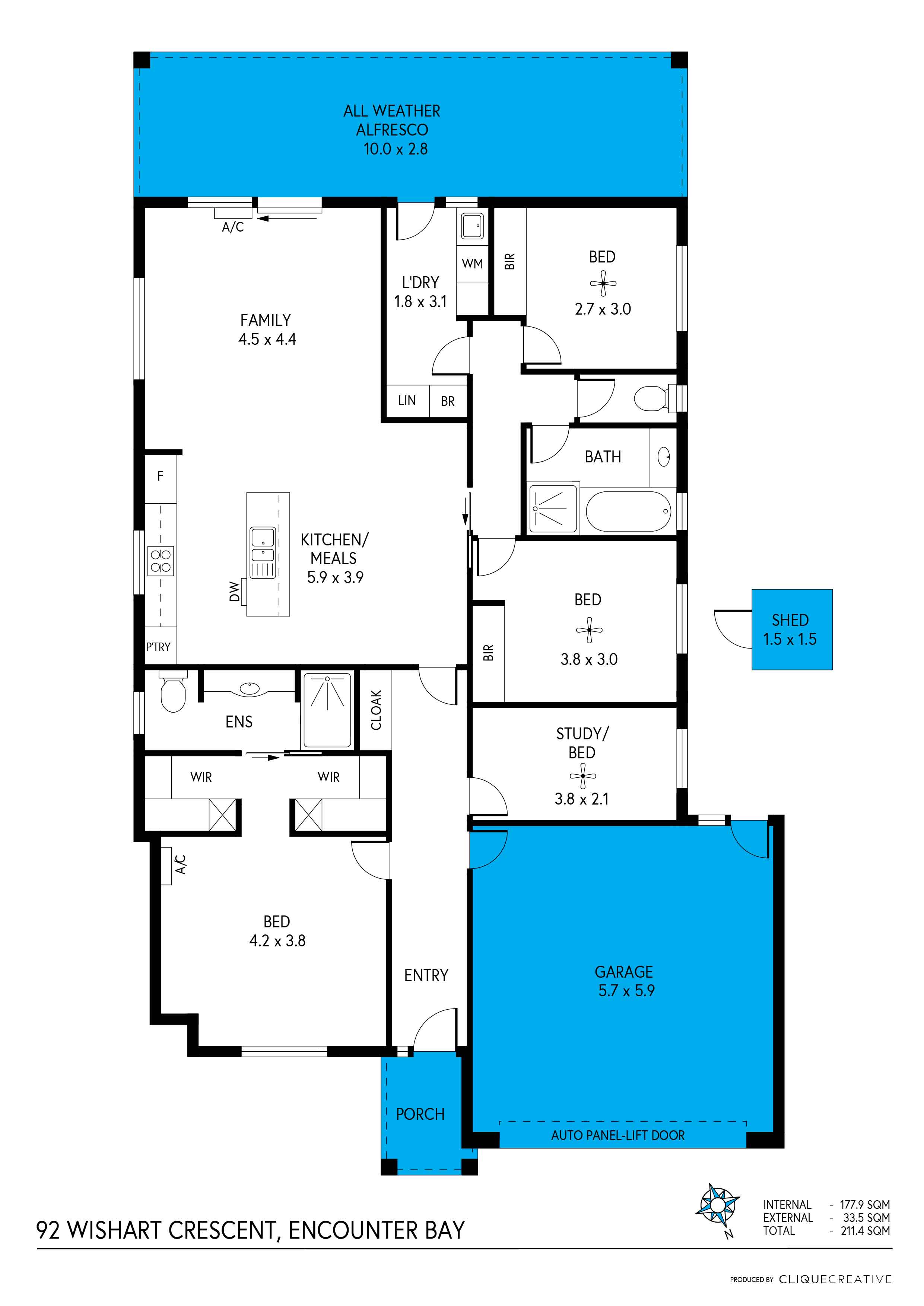 Floorplan of Homely house listing, 92 Wishart Crescent, Encounter Bay SA 5211