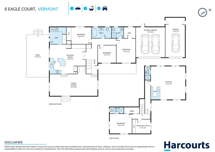 Floorplan of Homely house listing, 8 Eagle Court, Vermont South VIC 3133