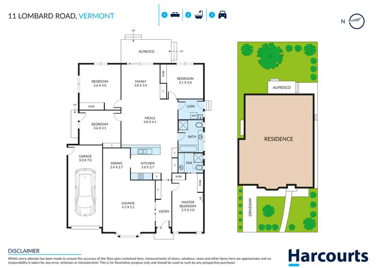 Floorplan of Homely house listing, 11 Lombard Road, Vermont VIC 3133