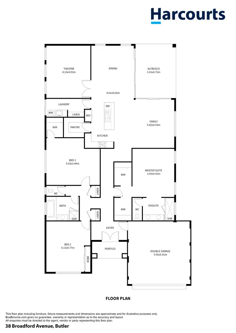 Floorplan of Homely house listing, 38 Broadford Avenue, Butler WA 6036