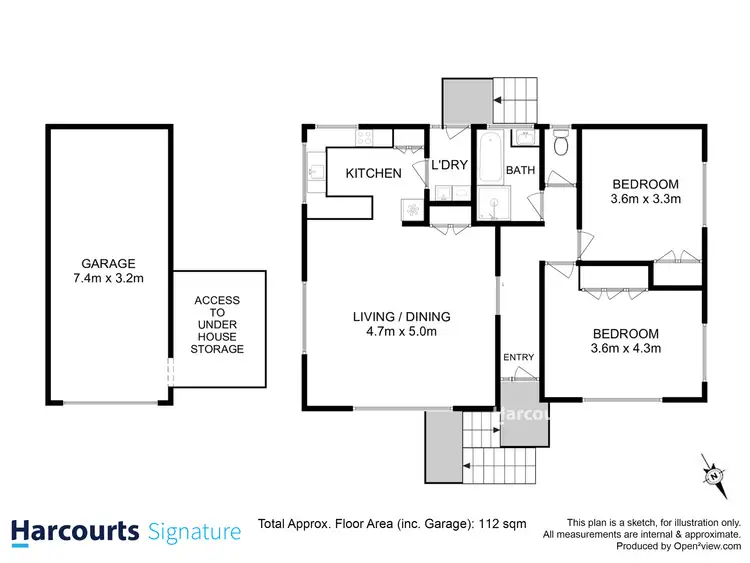 Floorplan of Homely house listing, 2/25 Rialannah Road, Mount Nelson TAS 7007
