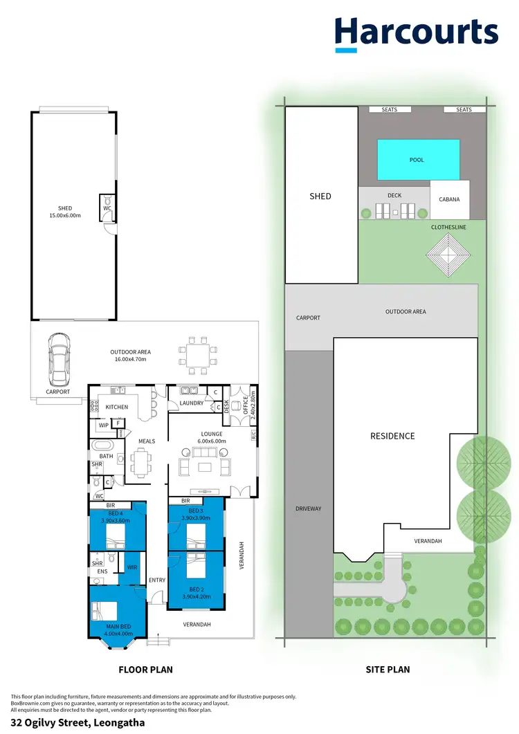 Floorplan of Homely house listing, 32 Ogilvy Street, Leongatha VIC 3953