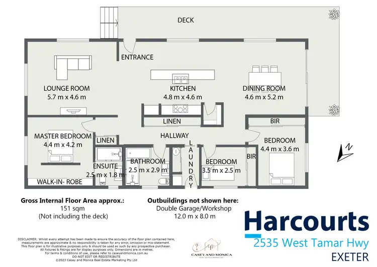 Floorplan of Homely house listing, 2535 West Tamar Highway, Exeter TAS 7275