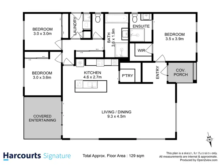 Floorplan of Homely house listing, 1 Tarbook Court, Sorell TAS 7172