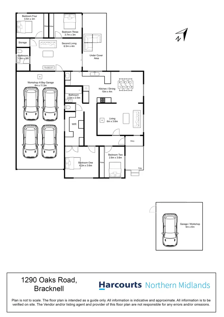 Floorplan of Homely house listing, 1290 Oaks Road, Bracknell TAS 7302