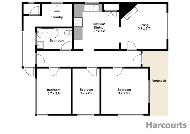 Floorplan of Homely house listing, 127 Lloyd Street, Moe VIC 3825